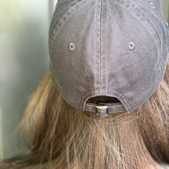 Custom women’s distressed black hat leatherette freedom patch - Picture 2 of 2